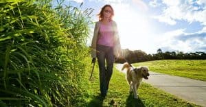 Golden Retrievers: The Best Dogs In The World? 24 Young woman and golden retriever walking