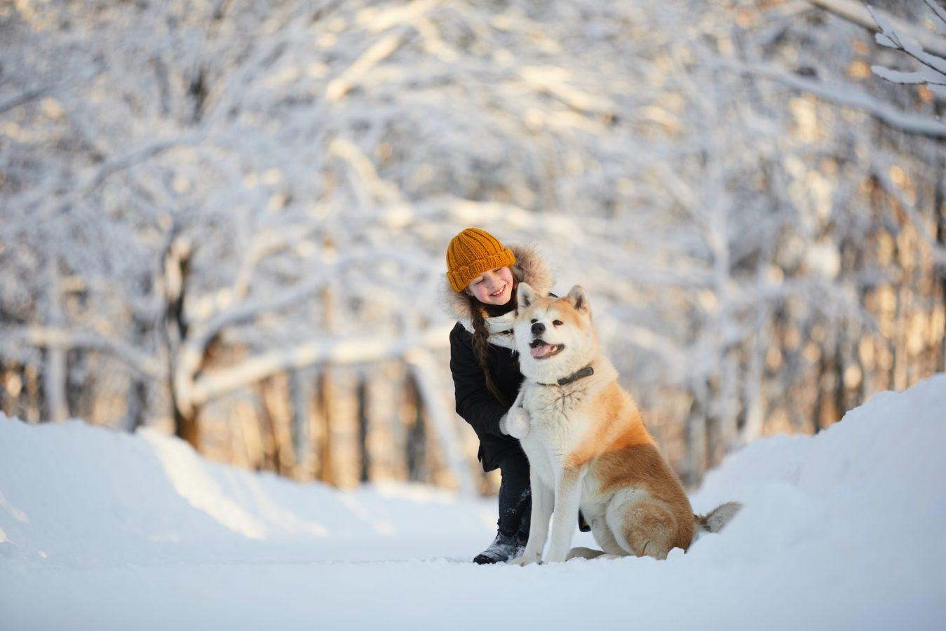 Akita: A Most Loyal Companion 4 Girl Posing with Akita Dog