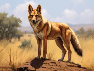 African Golden Wolf