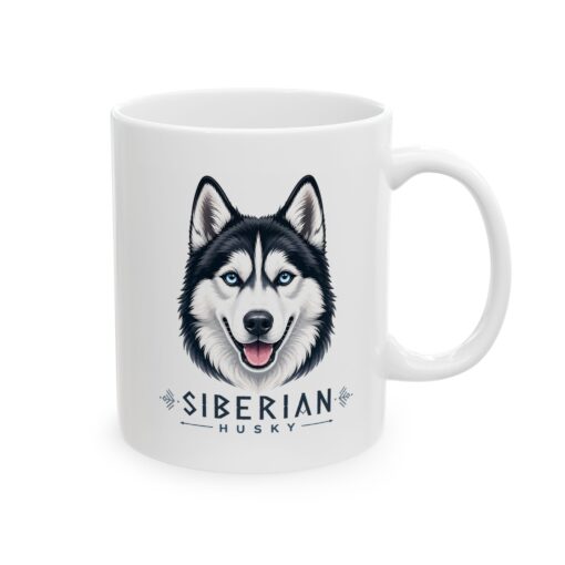 Siberian Husky: A Powerful Sled Dog 4 Siberian Husky Dog Mug (11oz/15oz)
