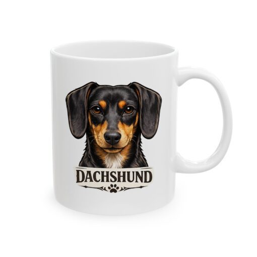 Dachshund: Too Brave For Its Own Sake? 4 Dachshund Dog Mug (11oz/15oz)