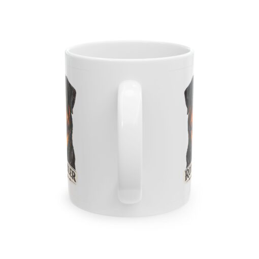 Rottweiler: Powerful But A Lover at Heart 8 Rottweiler Dog Mug (11oz/15oz)