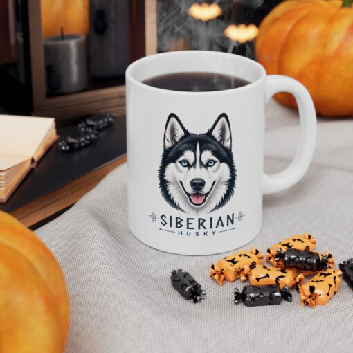 Siberian Husky: A Powerful Sled Dog 7 Siberian Husky Dog Mug (11oz/15oz)
