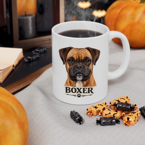 Boxer: The Delightful Companion Dog 12 Boxer Dog Mug (11oz/15oz)