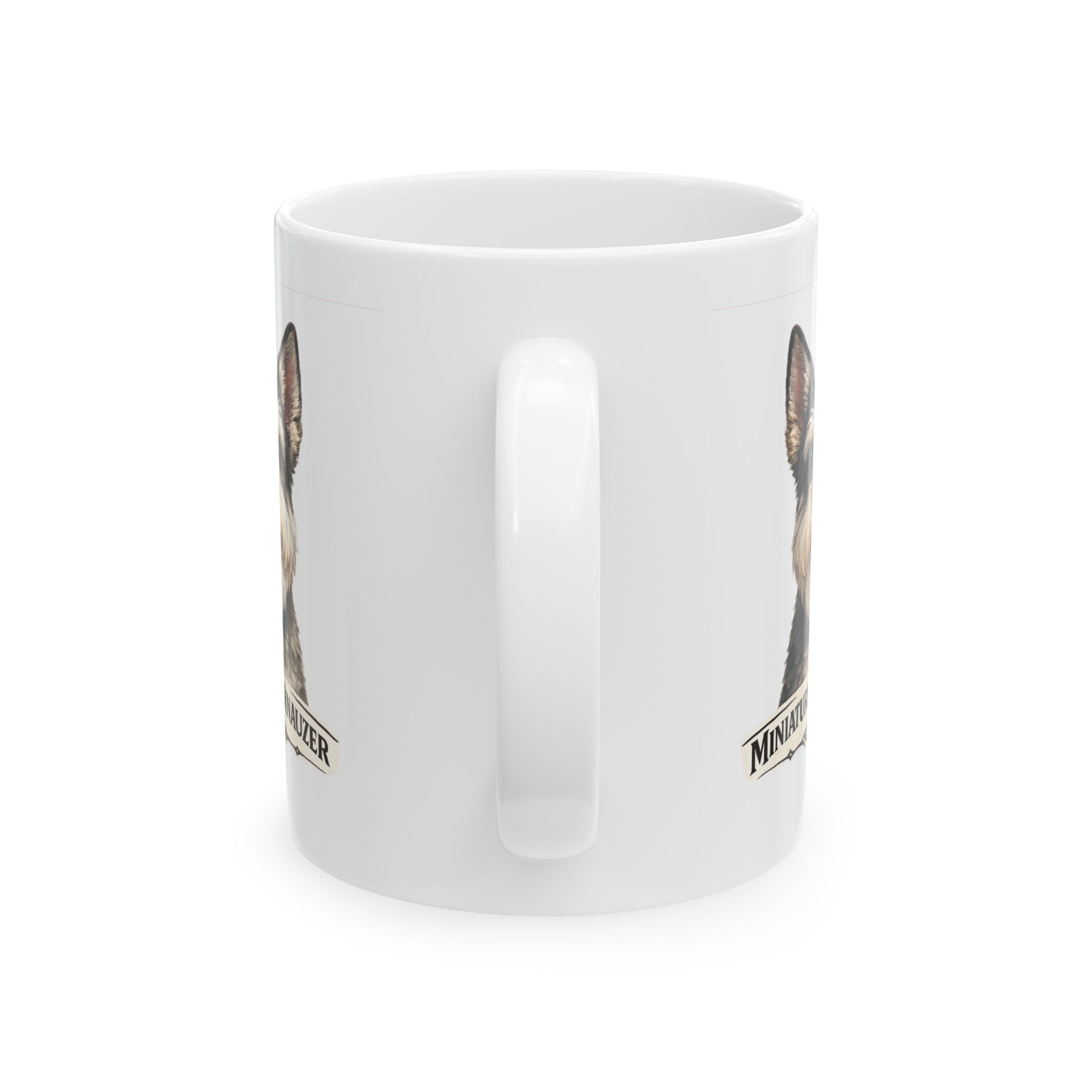 Miniature Schnauzer Salt and Pepper Cropped Ears Dog Mug (11oz/15oz) - Image 6
