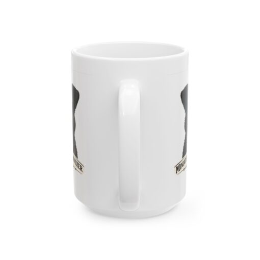 Miniature Schnauzer Black Uncropped Ears Dog Mug (11oz/15oz)