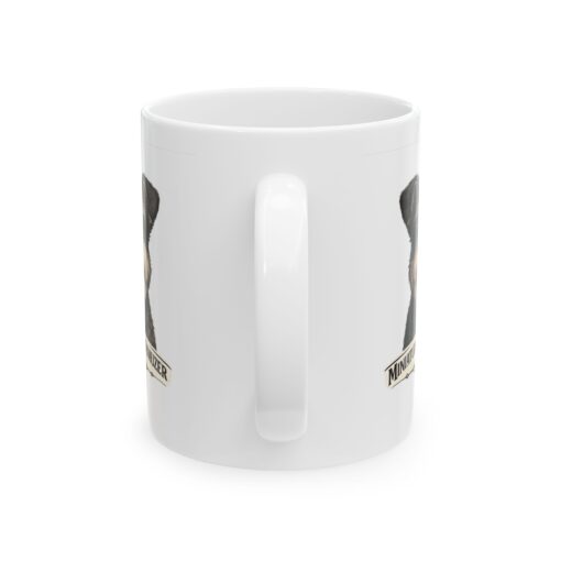 Miniature Schnauzer Salt and Pepper Uncropped Ears Dog Mug (11oz/15oz)