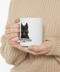 Miniature Schnauzer Black Cropped Ears Dog Mug (11oz/15oz) - Image 7