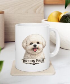 Alternative view of Bichon Frise Dog Mug (11oz/15oz)