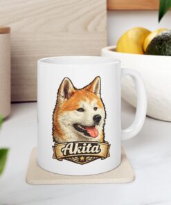 Alternative view of Akita Dog Mug (11oz/15oz)