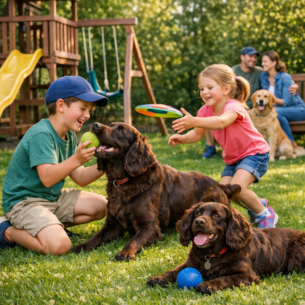 ai_6a3021d777f2a0.59770252 Boykin Spaniel playing with children